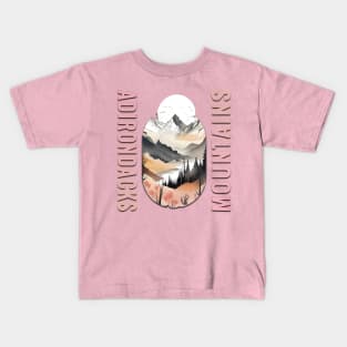 Adirondacks Mountains Kids T-Shirt